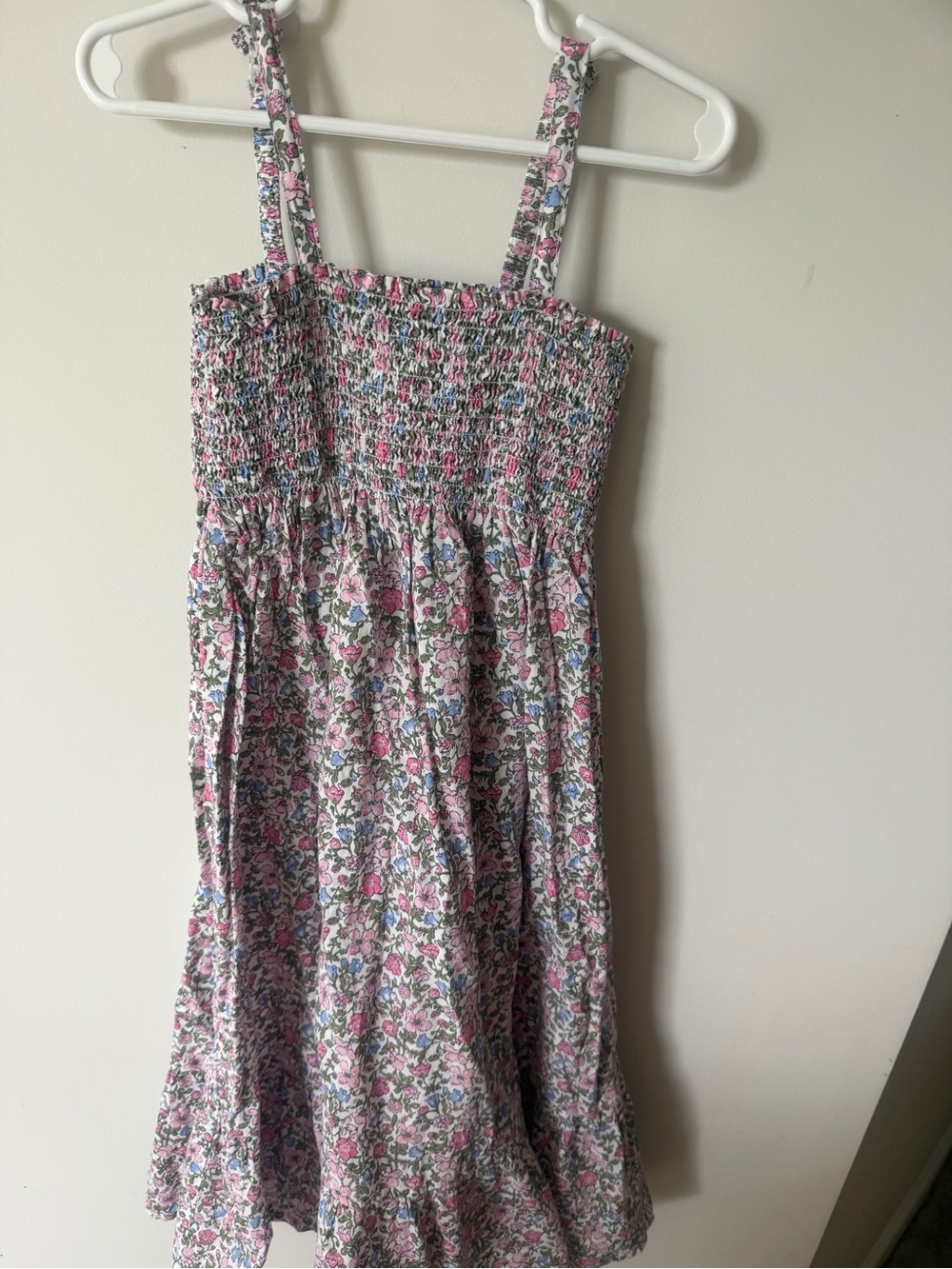Bisby Girls Floral Smocked Dress Size 8